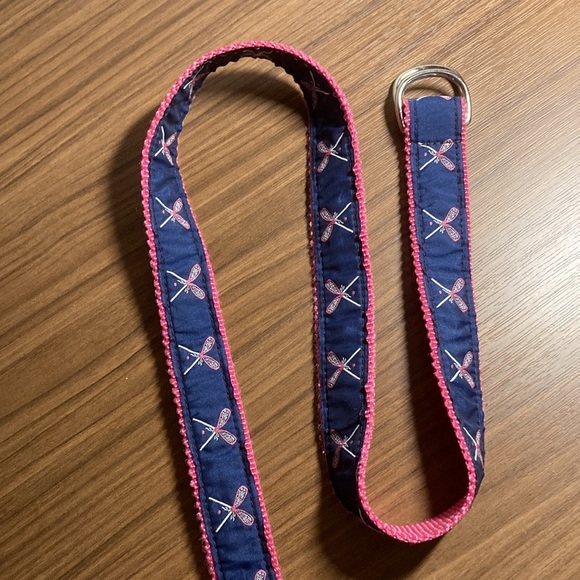 Leather Man Essex CT tennis lacrosse racket print belt Med made in USA Eliza B. - Picture 7 of 7